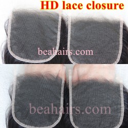 Stock HD Lace closure Undetectable Knots invisible--HD001