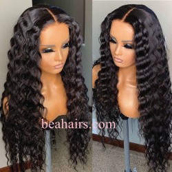 Pre cut lace Ready to Wear Glueless Crimp wave 5*5 HD lace wig--WW67