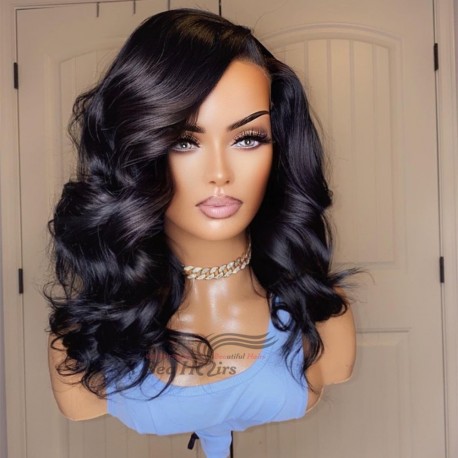 Brazilian virgin loose wave 5*5 HD lace closure BOB wig--HD123