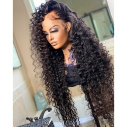 Pre plucked Deep Wave Skin Melt HD Lace Ready to Wear 13*6 Lace Front Wig--BH245