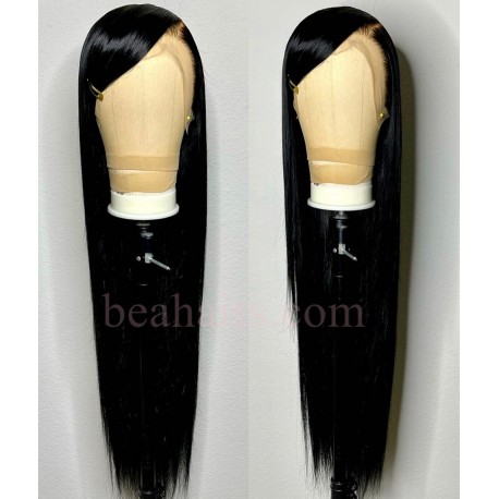 Stock malaysian virgin silky straight full lace wig-[bh004]