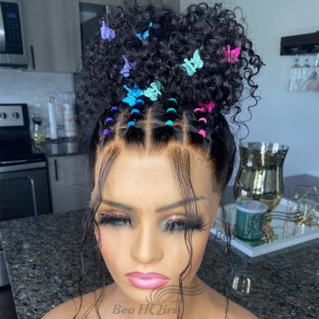 Pre plucked water wave Skin Melt HD Lace Ready to Wear 13*6 Lace Front Wig--BH249
