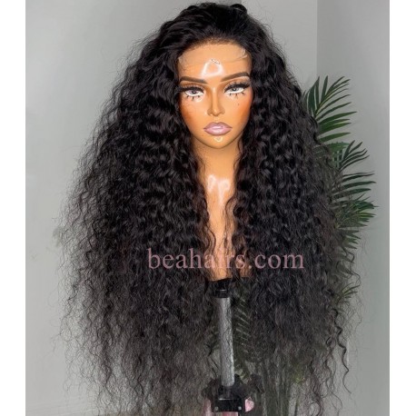 Side parting messy wave bob 5*5 HD lace closure wig--HD103