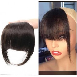 【Ready to ship 】100% human hair silk straight fringe clips Chinese bangs--BS11
