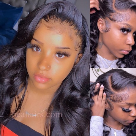 Pre plucked loose wave Skin Melt HD Lace Ready to Wear 13*6 Lace Front Wig--BH252