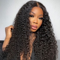 Ready to Wear deep wave skin melt 13*4 HD Lace Frontal Wig--BD236