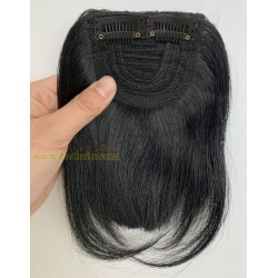 【Ready to ship 】100% human hair silk straight fringe clips Chinese bangs--BS11