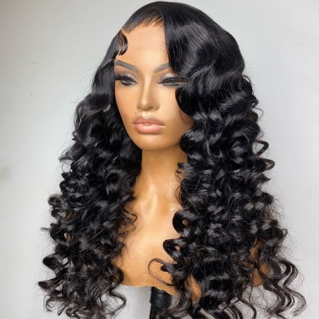 Ready to Wear beach wave skin melt 13*4 HD Lace Frontal Wig--BD242