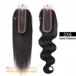 2X6 invisible HD lace closure--HD22