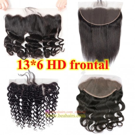 Real Swiss Lace brazilian human hair frontal with fake scalp--RSL892