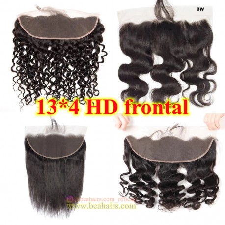 Real Swiss Lace brazilian human hair frontal with fake scalp--RSL892