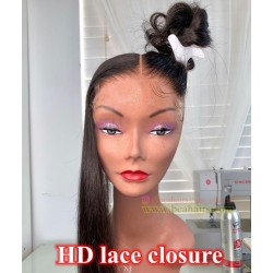 Stock HD Lace closure Undetectable Knots invisible--HD11