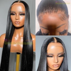 10A top quality silk straight HD lace wig--BH234