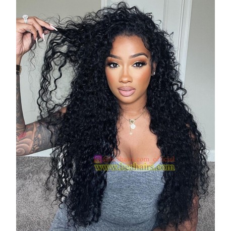 Pre cut lace Ready Wear & Go Glueless water wave 13*6 HD lace wig--WW24