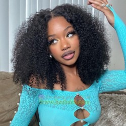 Pre cut lace Ready Wear & Go Glueless messy curl 5*5 HD lace wig--WW67