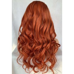 Red copper loose wave Skin Melt HD Lace Ready to Wear 13*6 Lace Wig--BH287