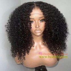 Brazilian virgin Big wave middle part full lace wig