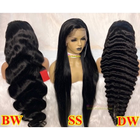 10A top quality silk straight HD lace wig--BH234