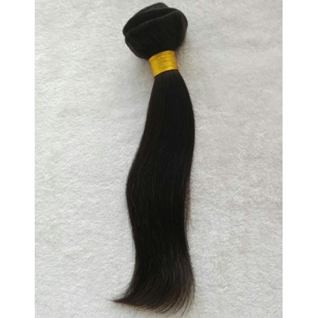 brazlian virgin silk straight machine weft