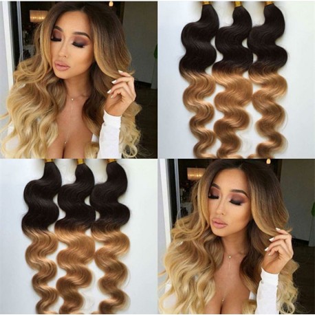 Best Brazilian Virgin Body Wave Ombre Hair Extensions For Black Women