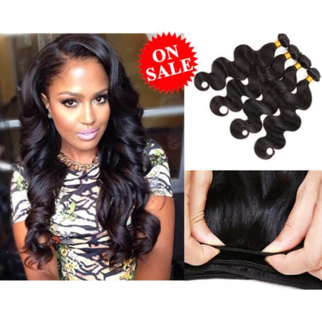 7A 100% brazilian virgin 4 bundles body wave wefts-unprocessed