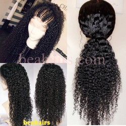 Pre-plucked Brazilian virgin Water Wave glueless 360 frontal lace wig-[HT678]