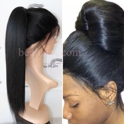 chinese virgin yaki straight full lace wig--in stock--LY002