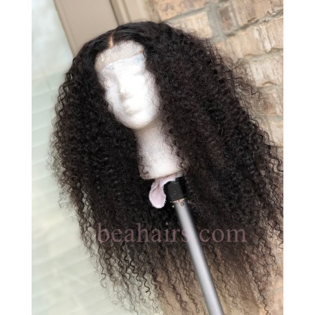 150% Density 6 inch parting Lace Front Brazilian Virgin deep curly --NLW676
