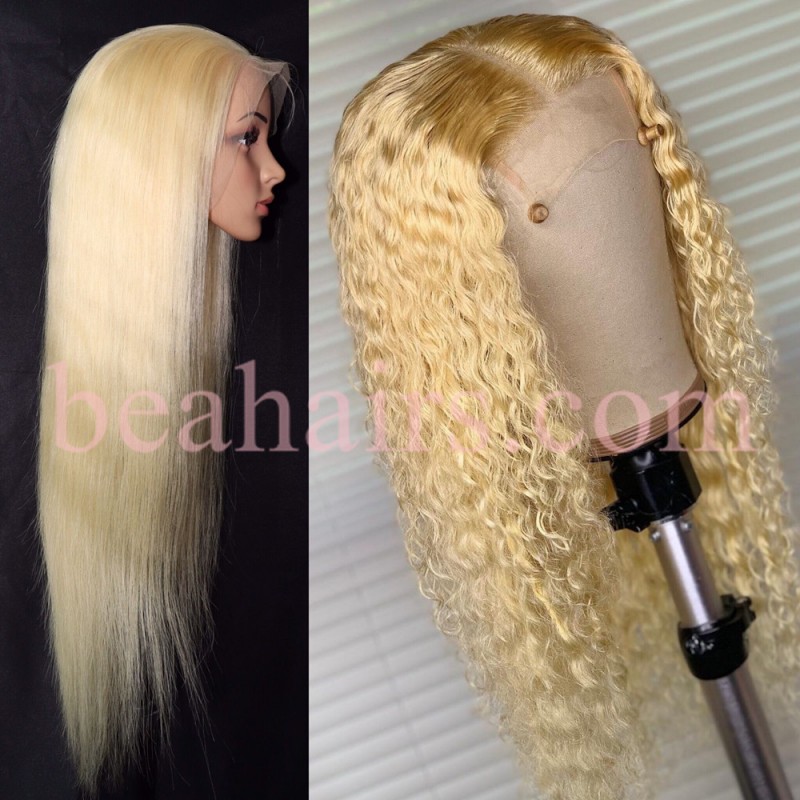 Brazilian Virgin Human Hair 613 Colored Full Lace Wig Ss009
