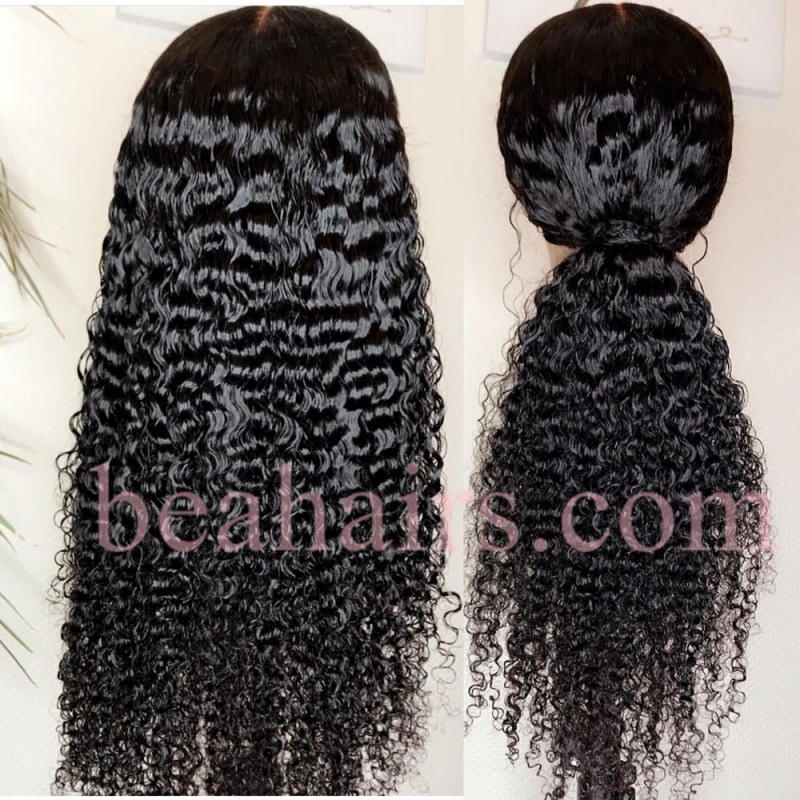 Pre-plucked Brazilian virgin human hair Water Wave 360 frontal lace  wig-[HT678] - Bea Hairs