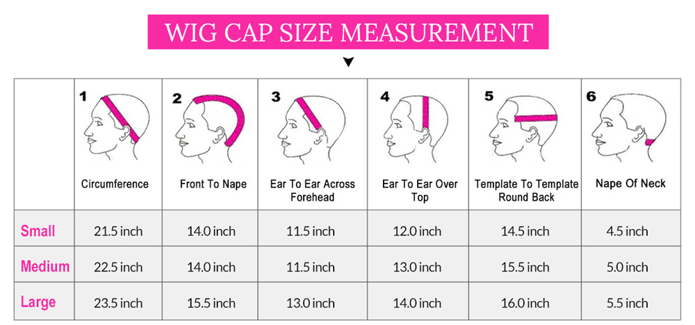 Ink Cap Size Chart